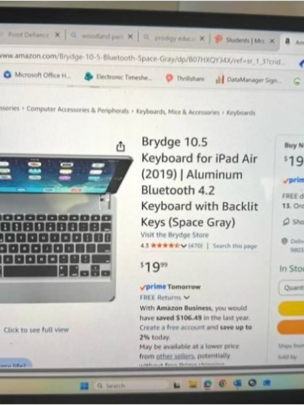 Brydge 10.5” Keyboard for iPad Air 2019